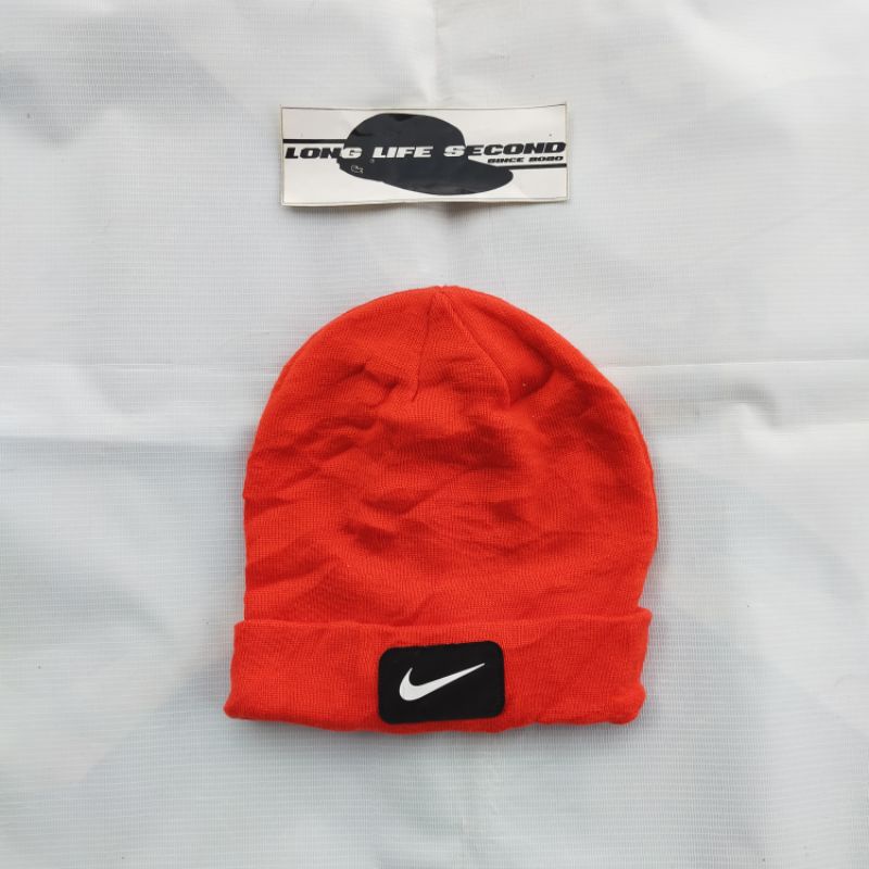 topi beanie hat kupluk rajut nike original second bekas preloved branded