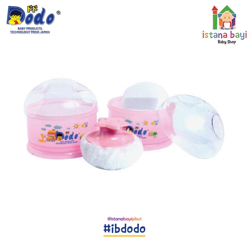 Dodo Powder Case isi 2 DAC008 - Tempat Bedak Bayi