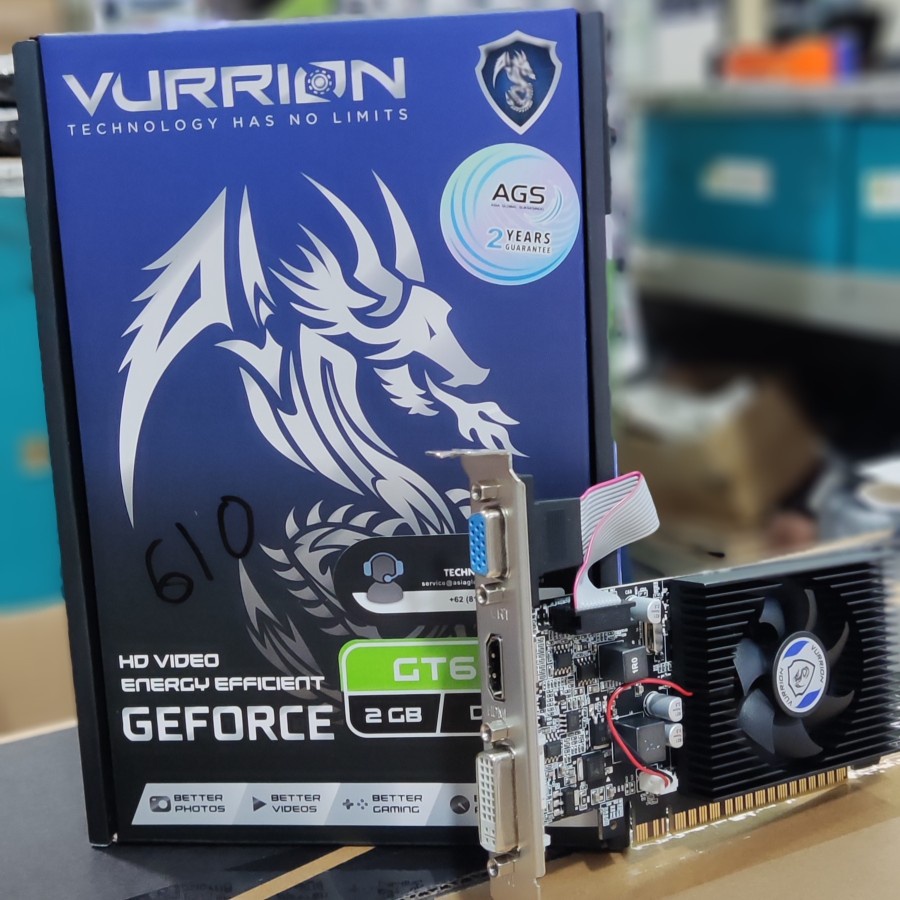 VGA VURRION NVIDIA GT 610 2GB DDR3