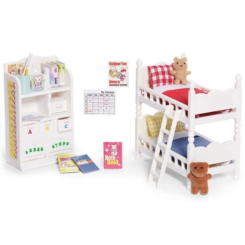calico critters bedroom & vanity set