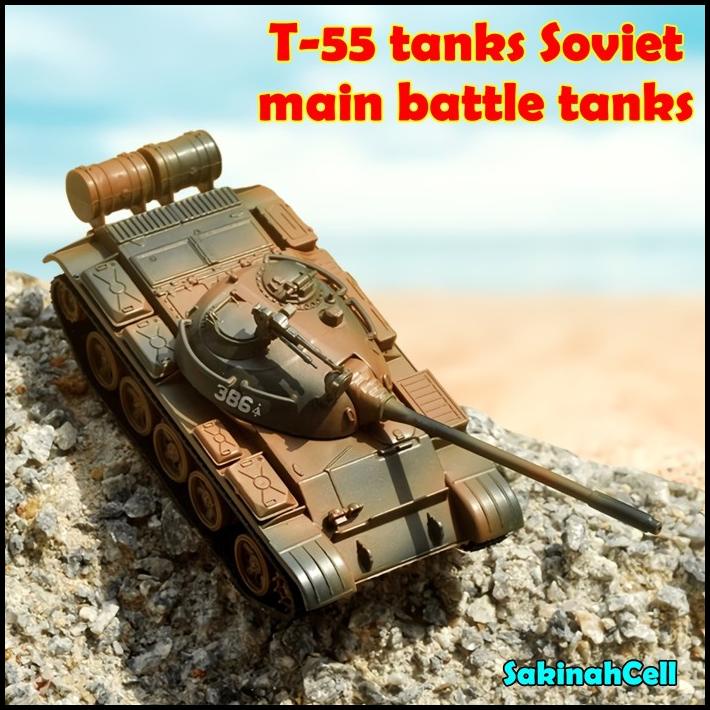 Diecast Alloy T55 Tank Model Military Simulation 1/43