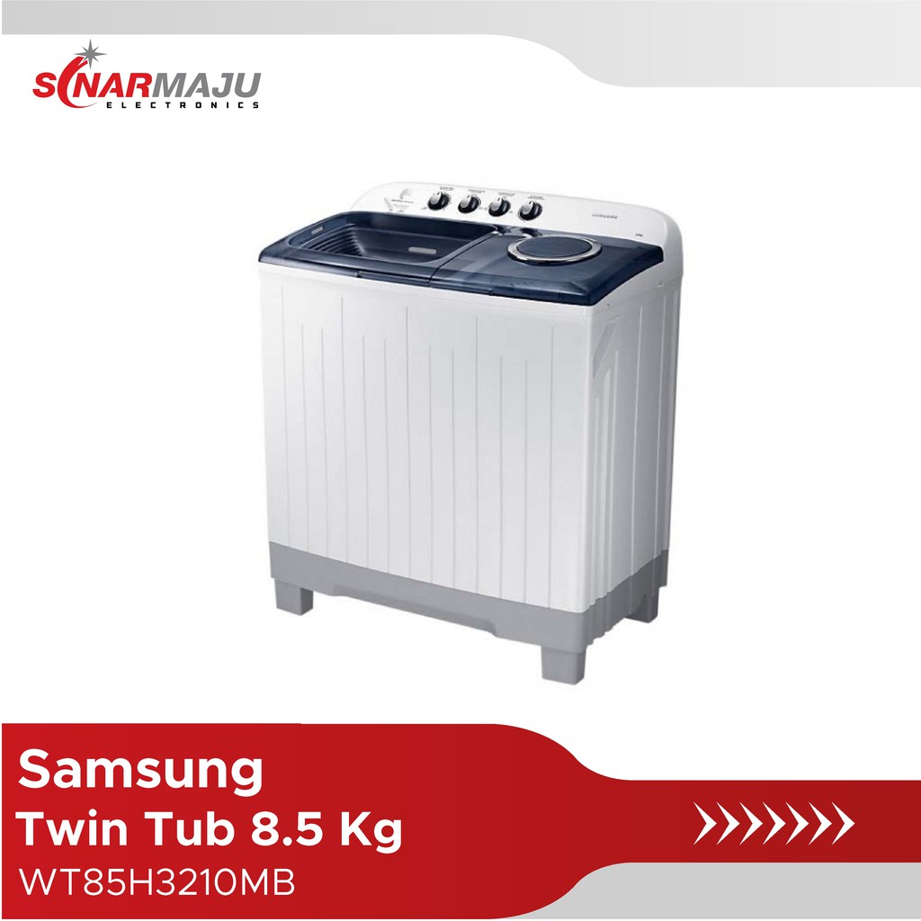 Samsung Mesin Cuci 2 Tabung 8.5 Kg Twin Tub WT-85H3210MB