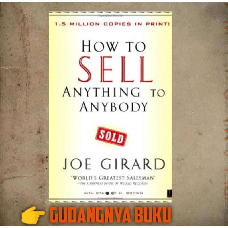 Jual Buku Best Seller How To Sell Anything To Anybody Sold | Shopee ...