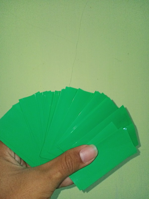 20pc/50pcs/100pcs Li-ion Pvc Heat Shrink Tubing 18650 Battery Wrap Precut Battery Film Tape 72*18.5mm