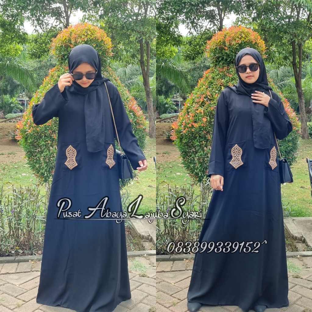 murah gamis turkey - busana muslim - jubah putih terbaru - abaya arab putih kekinian-abaya bordir PIRAMID