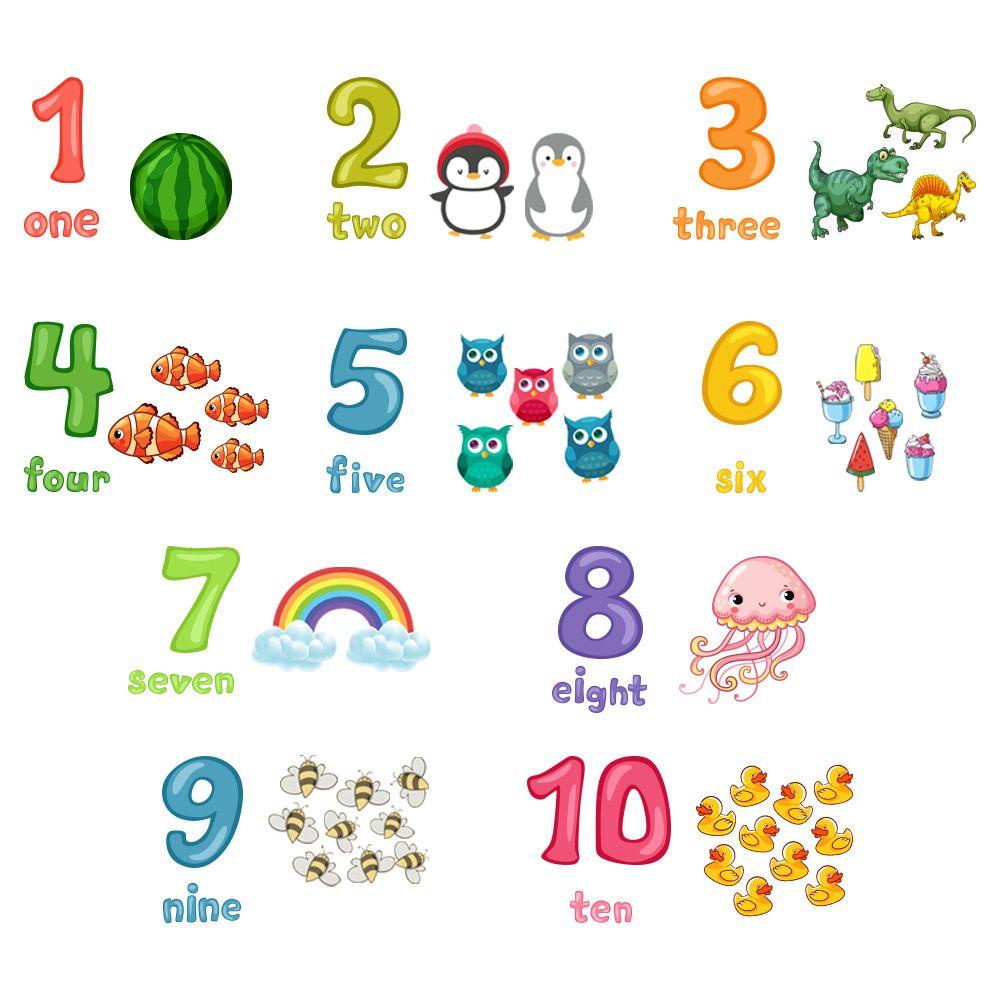 Nanas 2Pcs/Set Stiker Dinding Art Wall Hewan Edukasi Nursery Dekorasi Rumah