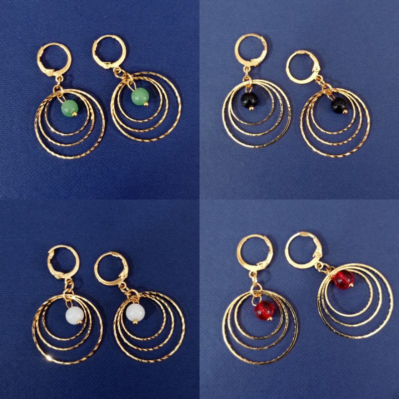 anting dewasa, perhiasan xuping lapis emas