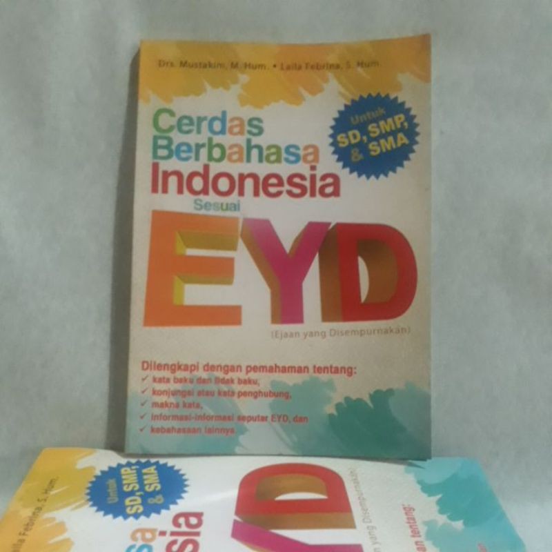

Buku Original - Cerdas Berbahasa Indonesia Sesuai EYD (Untuk SD, SMP & SMA)