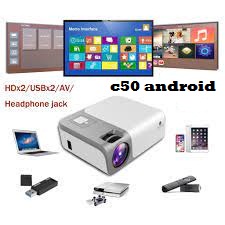 PROJECTOR CHEERLUX C50 ANDROID WIFI FULL HD 4000LUMENS 1080P FREE HDMI CABLE