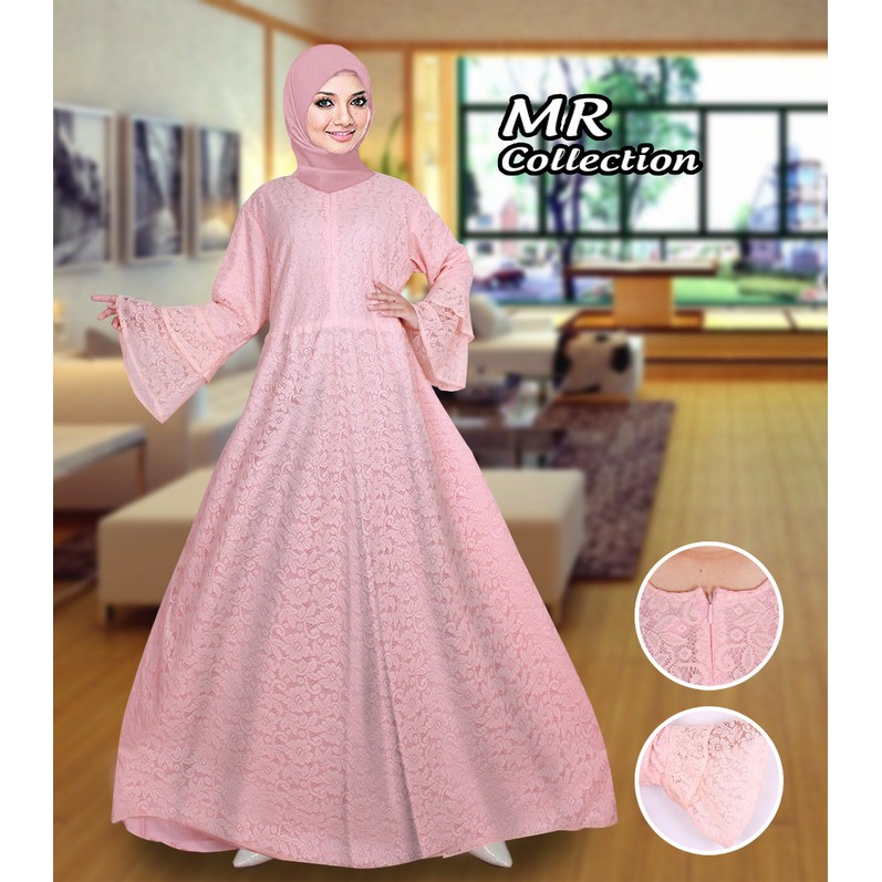 GAMIS SYARI ANNAJAH CAPUCCINO 900GR 110 140 ALLSIZE GAMIS SYARI BUSUI CADAR CREPE HQ POLOS MURAH I.