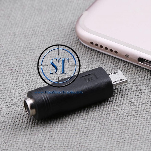 Adapter Converter Micro USB 5 Pin Male to Jack DC Power Plug 5.5x2.1mm