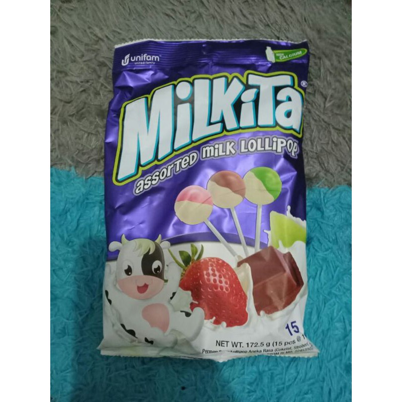 

MILKITA assorted MILK lollipop (isi15pc)