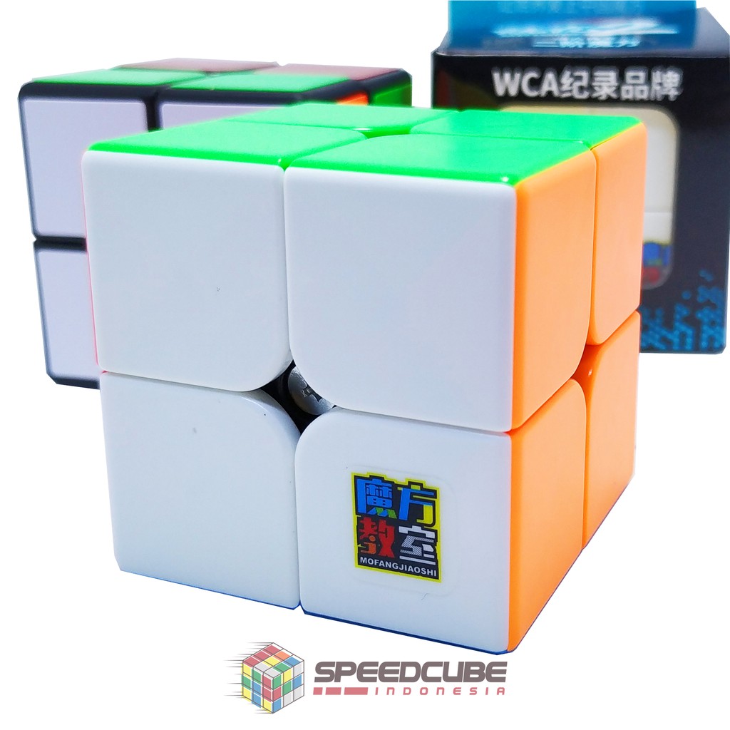 Rubik 2x2 Meilong Moyu Stickerless MFJS - 2x2x2 Original Rubiks Cube Murah