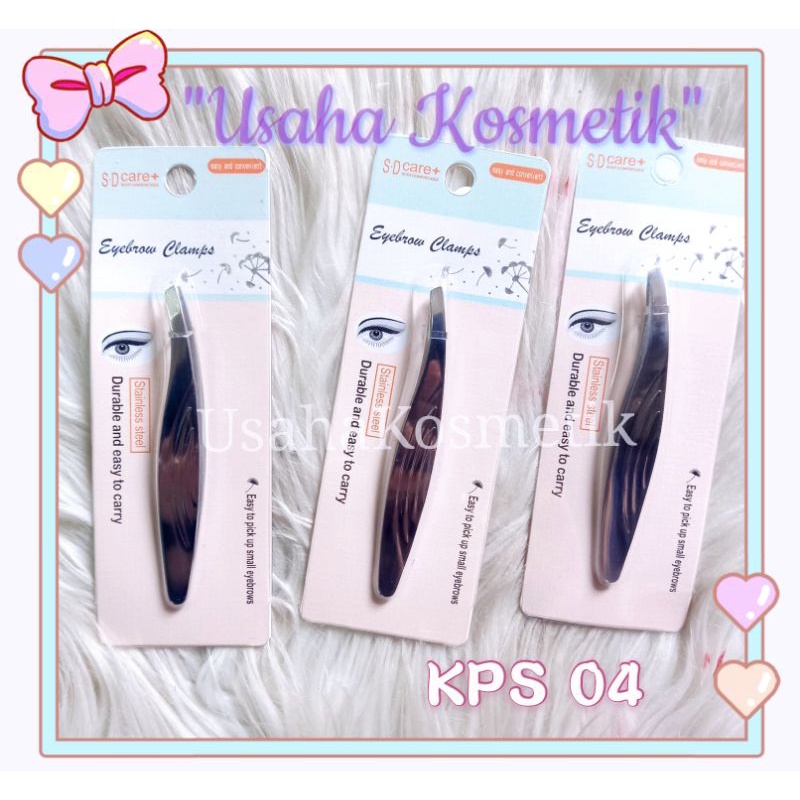 ECER!! PINSET ALIS STAINLESS  / BULU MATA / PENCABUT BULU ALIS KPS 01