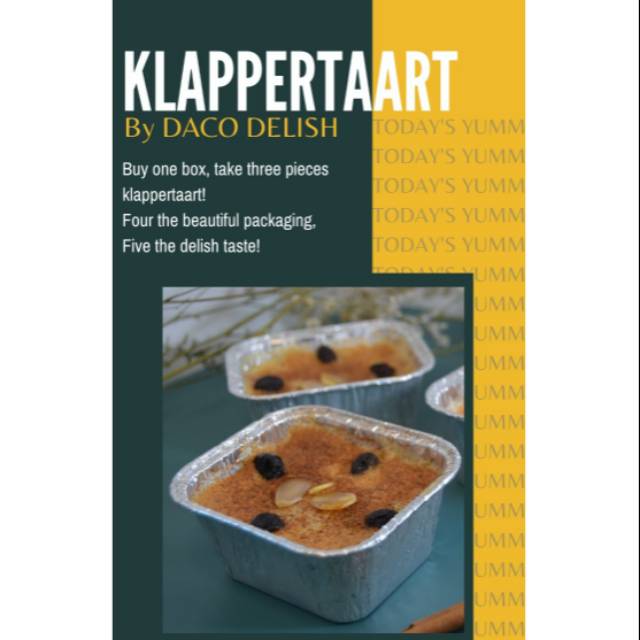 

Klappertaart / klapertat dessert cake indo Belanda
