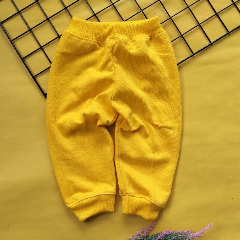 celana panjang fleece bayi 3-12 bulan