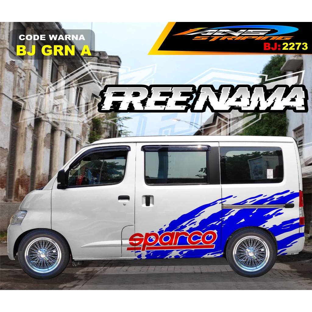 VARIASI STICKER MOBIL GRANMAX / VARIASI STIKER MOBIL LUXIO / STICKER DECAL BODY SAMPING MOBIL AVANZA XENIA / STIKER MOBIL