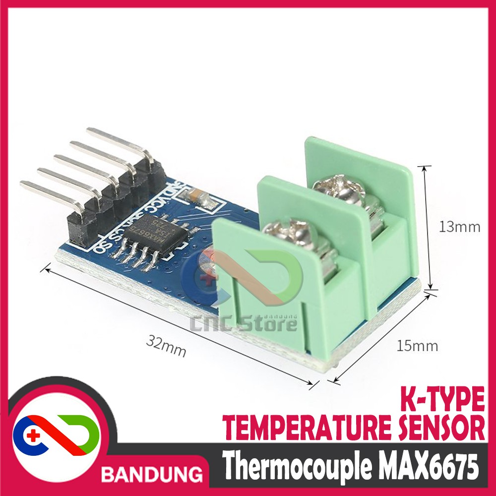 K TYPE-K THERMOCOUPLE MAX6675 MODULE HIGH TEMPERATURE SENSOR FOR ARDUINO SENSOR SUHU