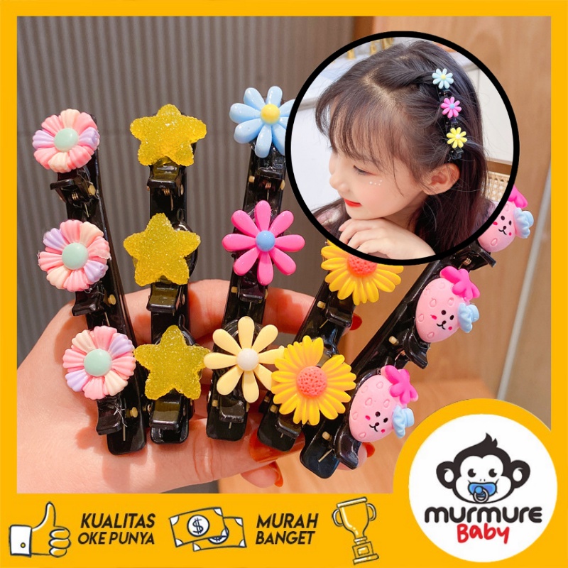 MURMURE.BABY I JEPIT RAMBUT 3IN1 FASHION KOREA KARAKTER ANAK WANITA JEPITAN LUCU / JEPIT KEPANG ANAK