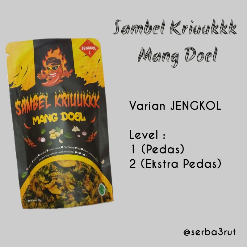 

Sambel kriuk jengkol mang Doel