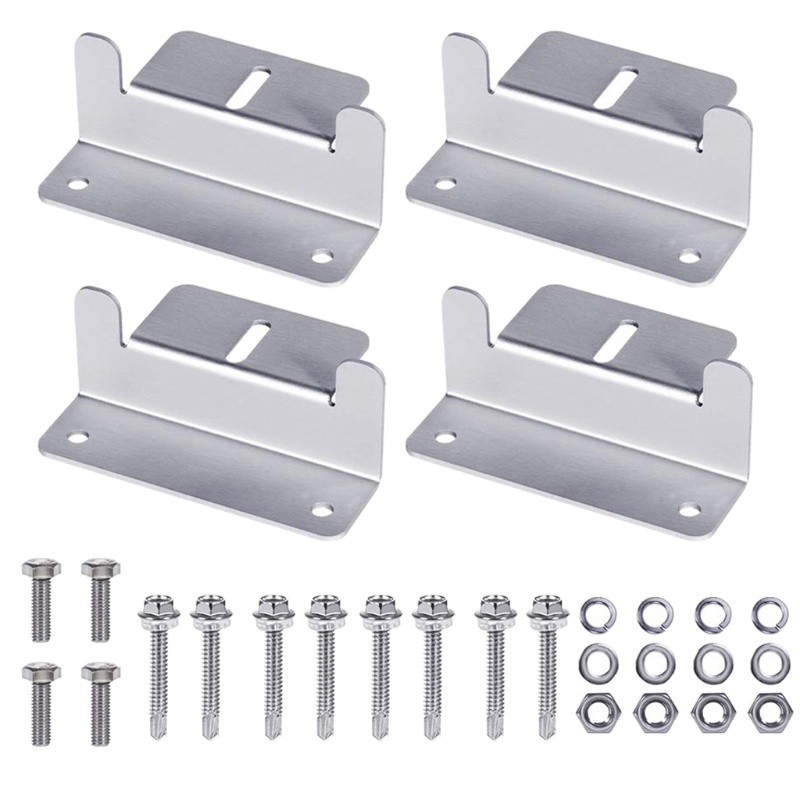 Sun Bracket Mounting Panel Surya Bahan Aluminum Untuk Atap Mobil Caravan