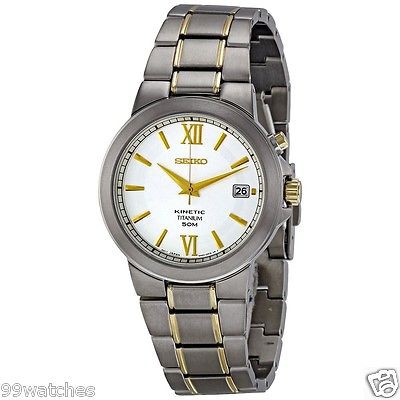 Seiko Kinetic SKA485P1 Titanium Case SIlver Dial | Jam Pria SKA485