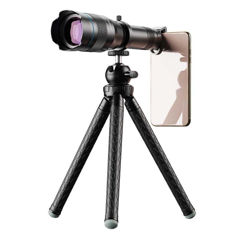 APEXEL Lensa Smartphone Telephoto Lens 60X Tripod Remote APL-JS60XJJ09