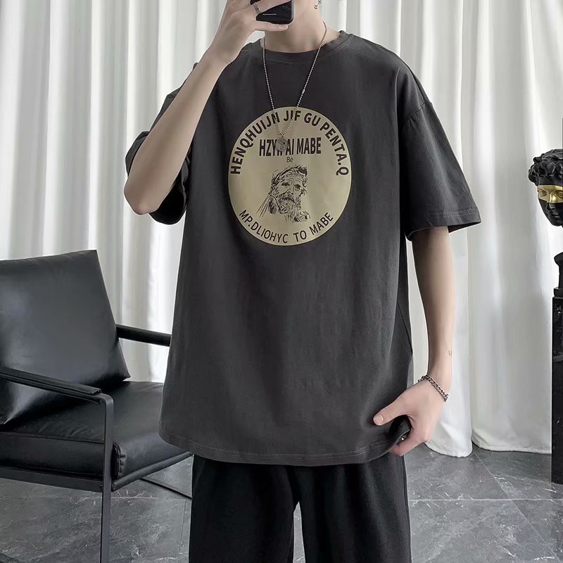 T-SHIRT PRIA DAN WANITA GAYA KOREA FASHION IN MP.DLIOHYC LENGAN PENDEK HIP-HOP