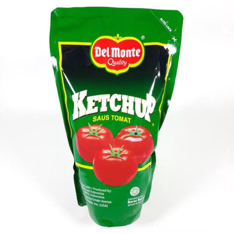 Del Monte Ketchup Pouch 1 kg Saus Tomat Delmonte