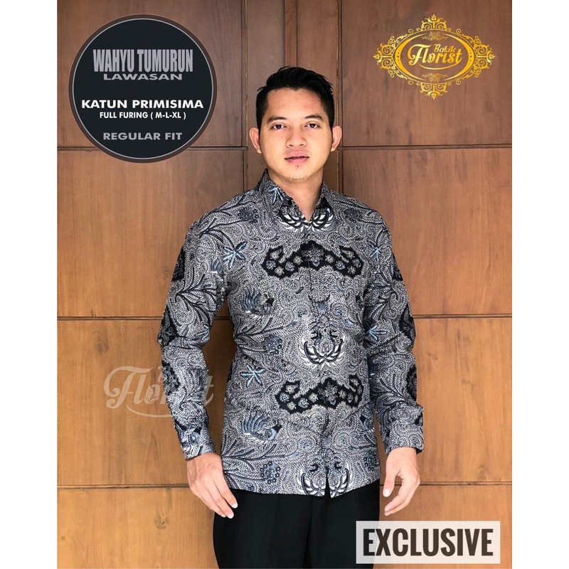 KEMEJA BATIK PRIA / WAHYU TUMURUN LAWASAN /13.3
