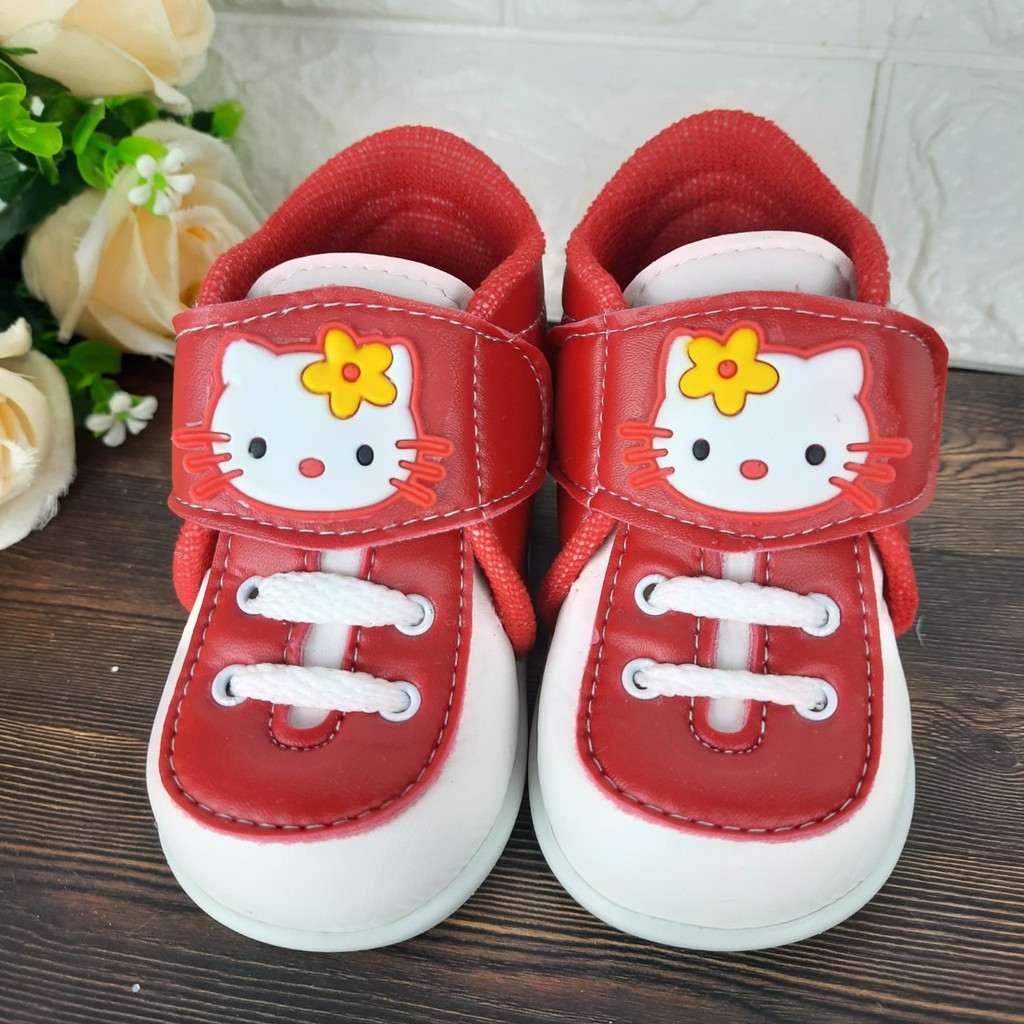 [TAMAN SEPATUKU] SEPATU TRENDY MURAH ANAK PEREMPUAN KARAKTER KARTUN HELLO KITTY 1-3 TAHUN CAX27