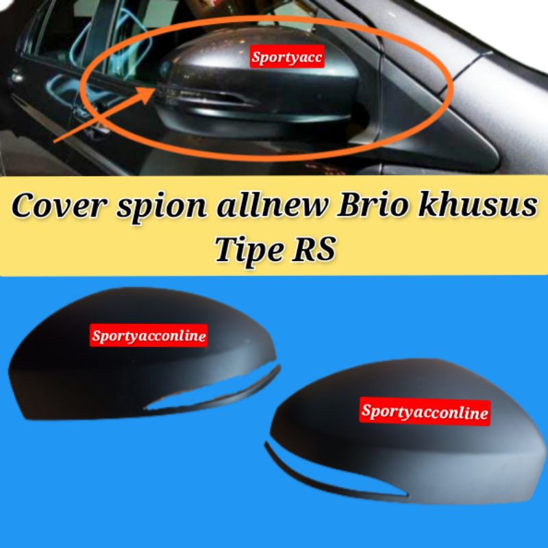 Cover spion allnew Brio Tipe RS 2018-2022 Black  doff