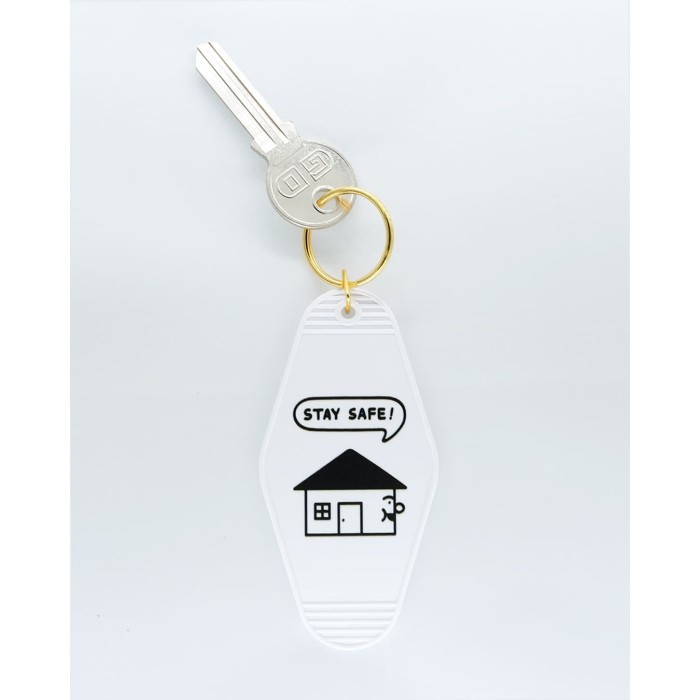 Stay Safe - Little Reminders Motel Keychain / Gantungan Kunci