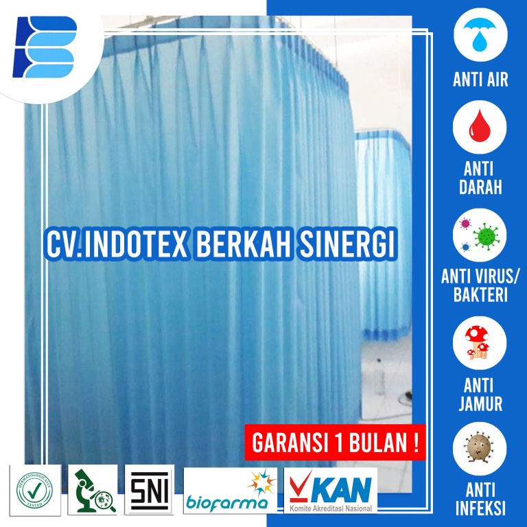 tirai penyekat ruangan minimalis - kain gorden blackout - harga gorden sekat rumah sakit - gorden ru