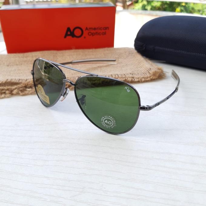 Kacamata Sunglass Aviator Pilot AO Hard Diamond Fullset
