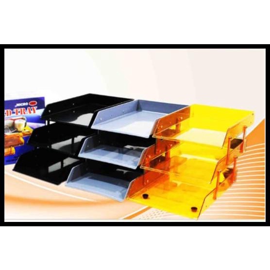 

Caramel | Elevated Tray Triple Deck Paper Tray Rak Dokumen 3 Susun Microtop M603