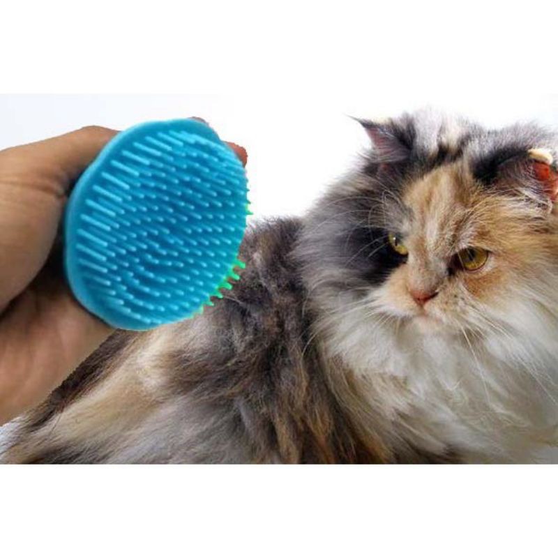 Sisir pijat bulat grooming anjing kucing