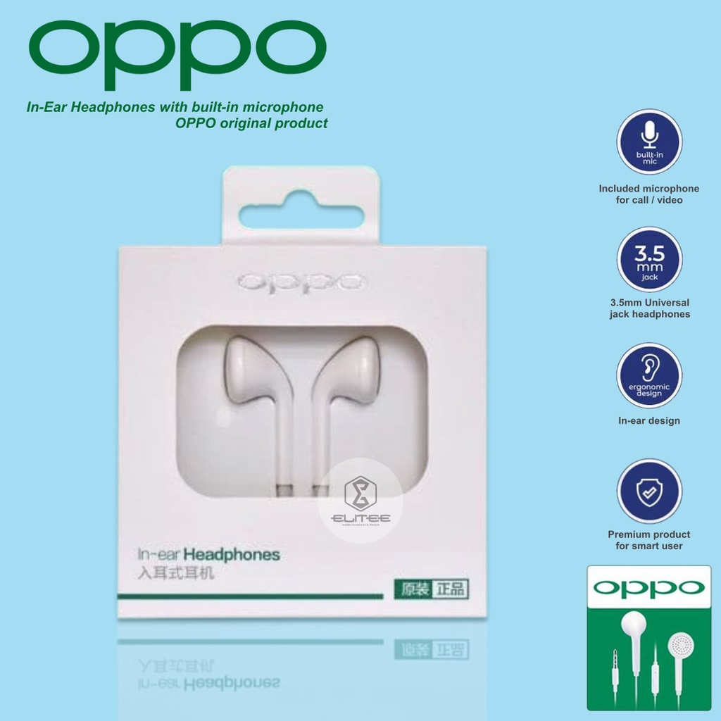 HEADSET OPPO / HANDSFREE OPPO F9 F9 PRO / HEADPHONE OPPO F1S OPPO F5