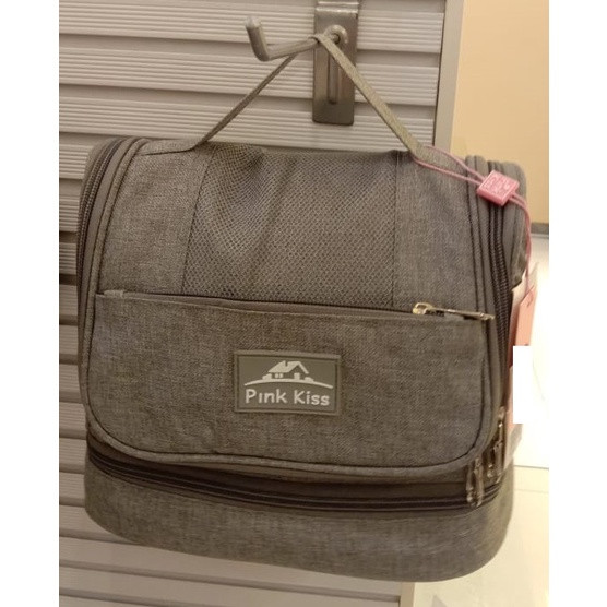 (EL.161) TAS ORGANIZER TAS TRAVEL TAS SERBAGUNA MERK PINK KISS BY ELIZABETH