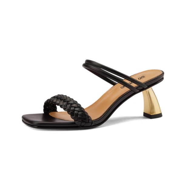 Promo Sepatu Sandal Wanita Heels Wanita Gio Saverino Terbaru - BLACK 40 Murah