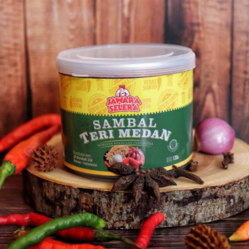 [ TERLARIS ] Sambel Teri / Sambal Teri Medan JS 135gr / Sambal Pedas