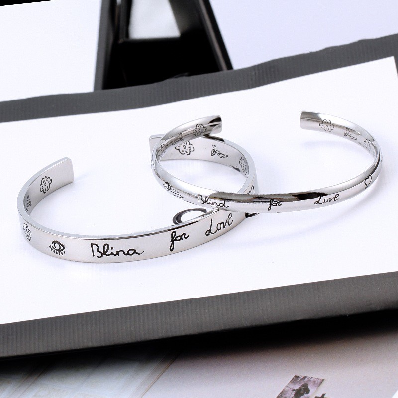 Gelang Couple | Cincin Baja Titanium Retro Fashion Eropa Dan Amerika | Sendok Garpu Makan Stainless Steel | Perhiasan Anti Luntur | Gelang Bangle Baja Titanium Fashion