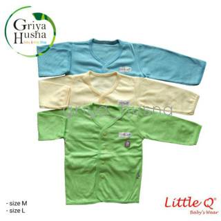  Baju  Bayi  polos lengan panjang Little Q baju  polos bayi  