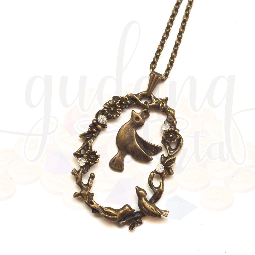 Kalung Vintage Flying Bird Burung GH 204198