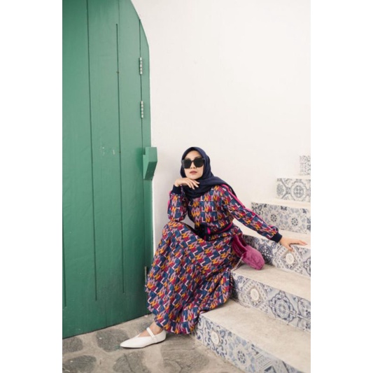 RETRO SUMMER DRESS PURPLE BY MONEL