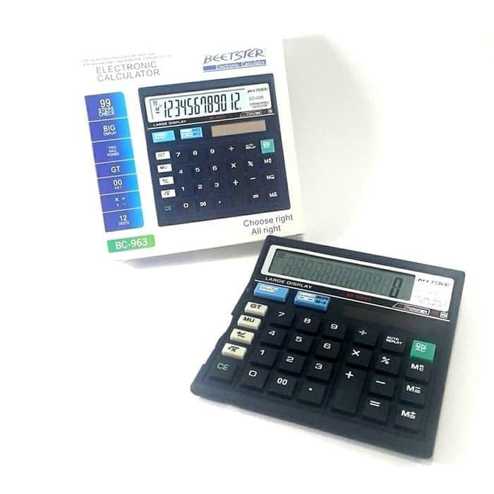 

Hargamiring Kalkulator Beetster BC-963 / 12 Digit Calculator Digital Elektronik Paling oke