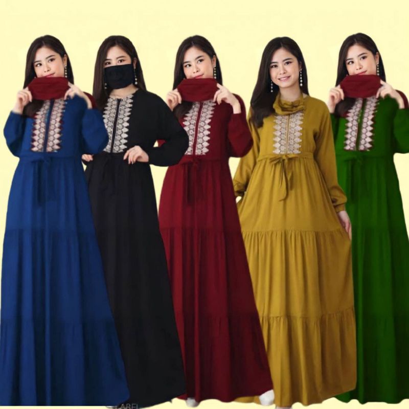 gamis wanita muslim susun arabian