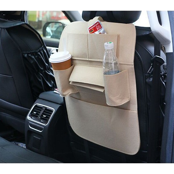 Car seat organizer Tas Multi fungsi Penyimpanan Buku Tissue Minuman di belakang jok Mobil