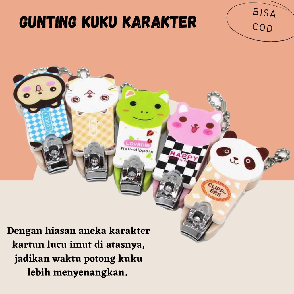 TERLARIS!!! Gunting Kuku Karakter Lucu Ukuran Kecil / Gunting Kuku Souvenir Lucu