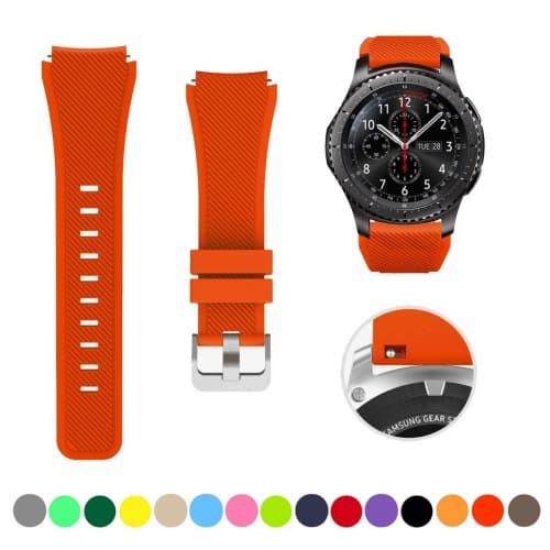 MS3 Watch Strap Samsung Gear S3 / Galaxy Watch 46mm / Amazfit Stratos - Tali Jam 22mm Rubber Silikon